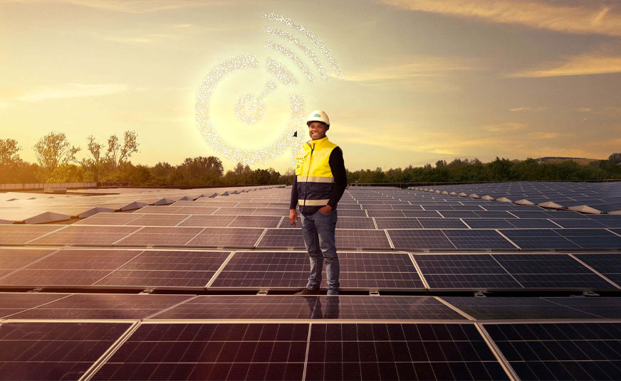 Solar Panel Installation on a roof
