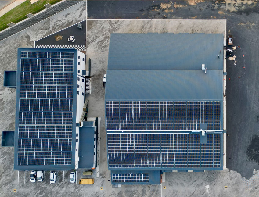 Clean Solar Panel Array