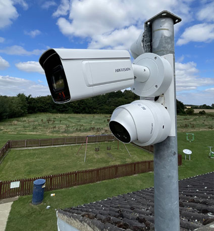 CCTV security camera system installation at Johannesburg commercial property